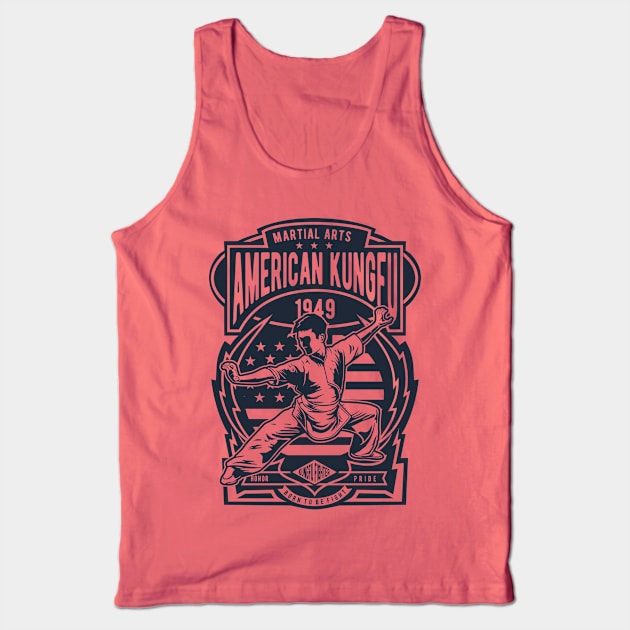 American Kung Fu Tank Top by Pureteeshop